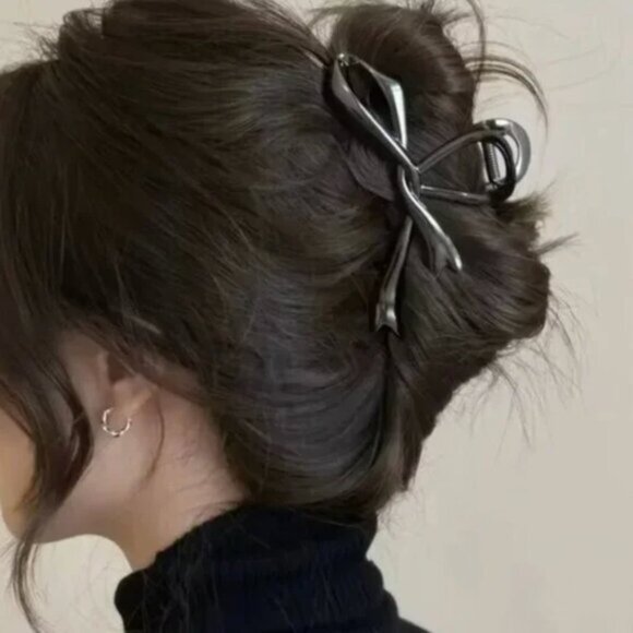 Anthropologie Accessories - Black Bow Hair Clip